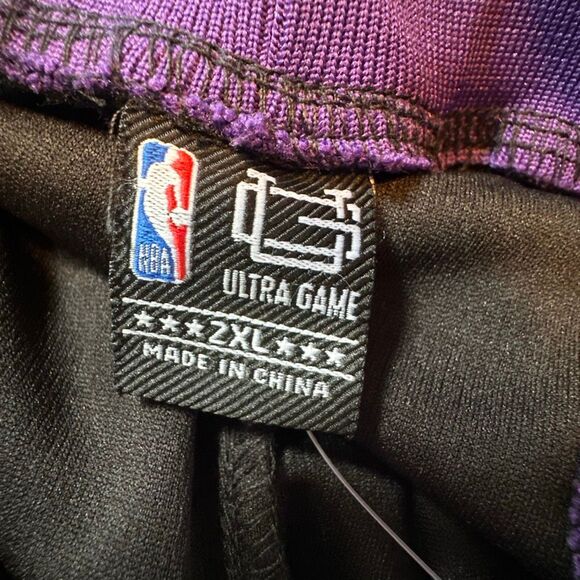 NBA Official Mens 2XL LA Lakers Active Knit Basketball Shorts Los Angeles Lakers - Picture 5 of 5